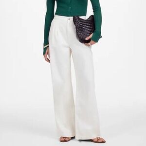 NWT‎ Madewell Women's The Harlow Wide-Leg Jean Airy Denim Trouser Off White 29